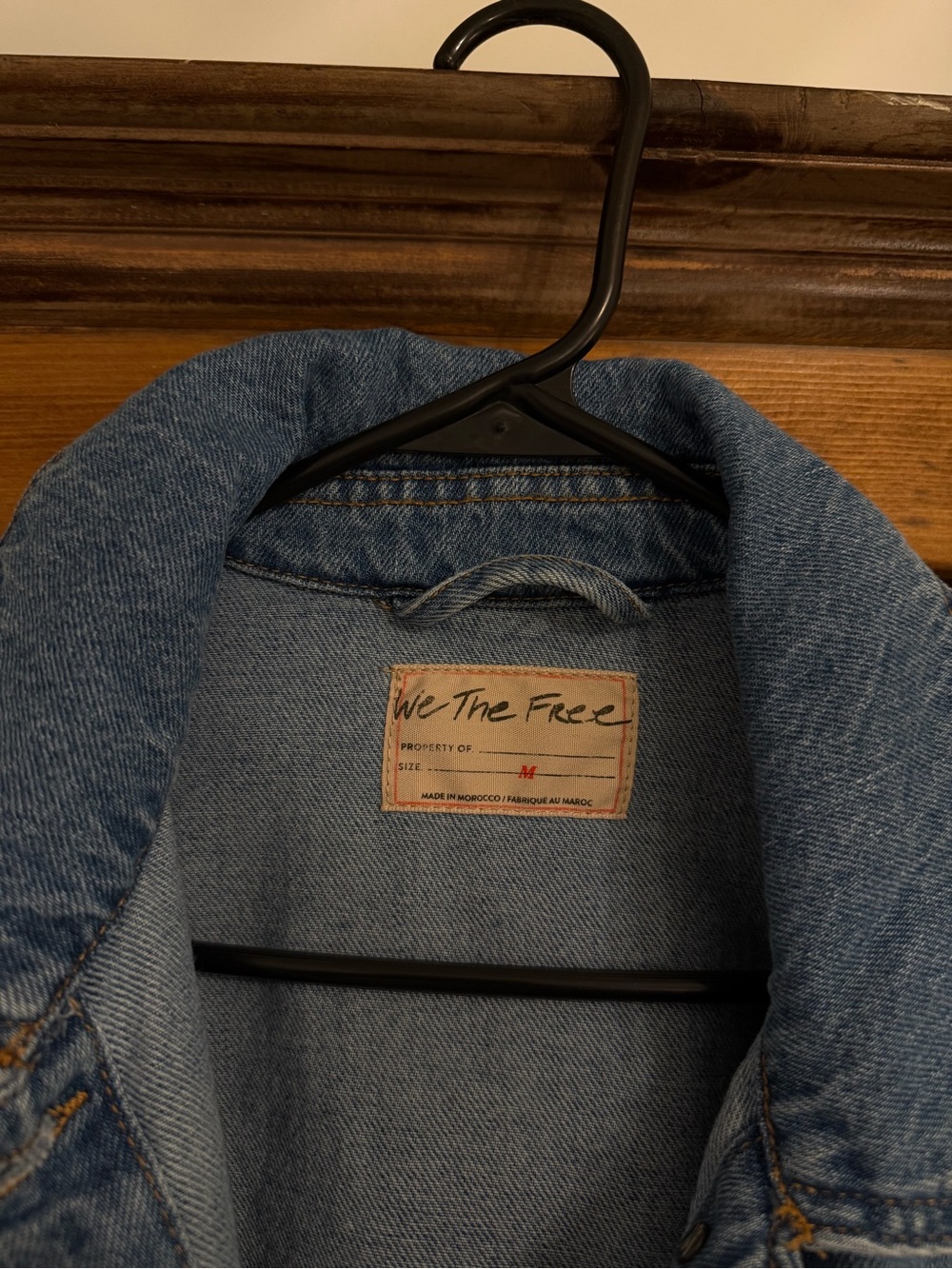 Free People Light Blue Denim Jean Jacket - Picture 3 of 6